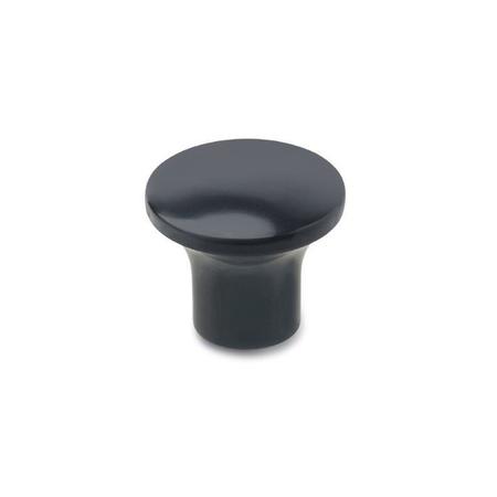 J.W. WINCO GN76-17-M5-D Mushroom Knob Plastic 5NB74/D